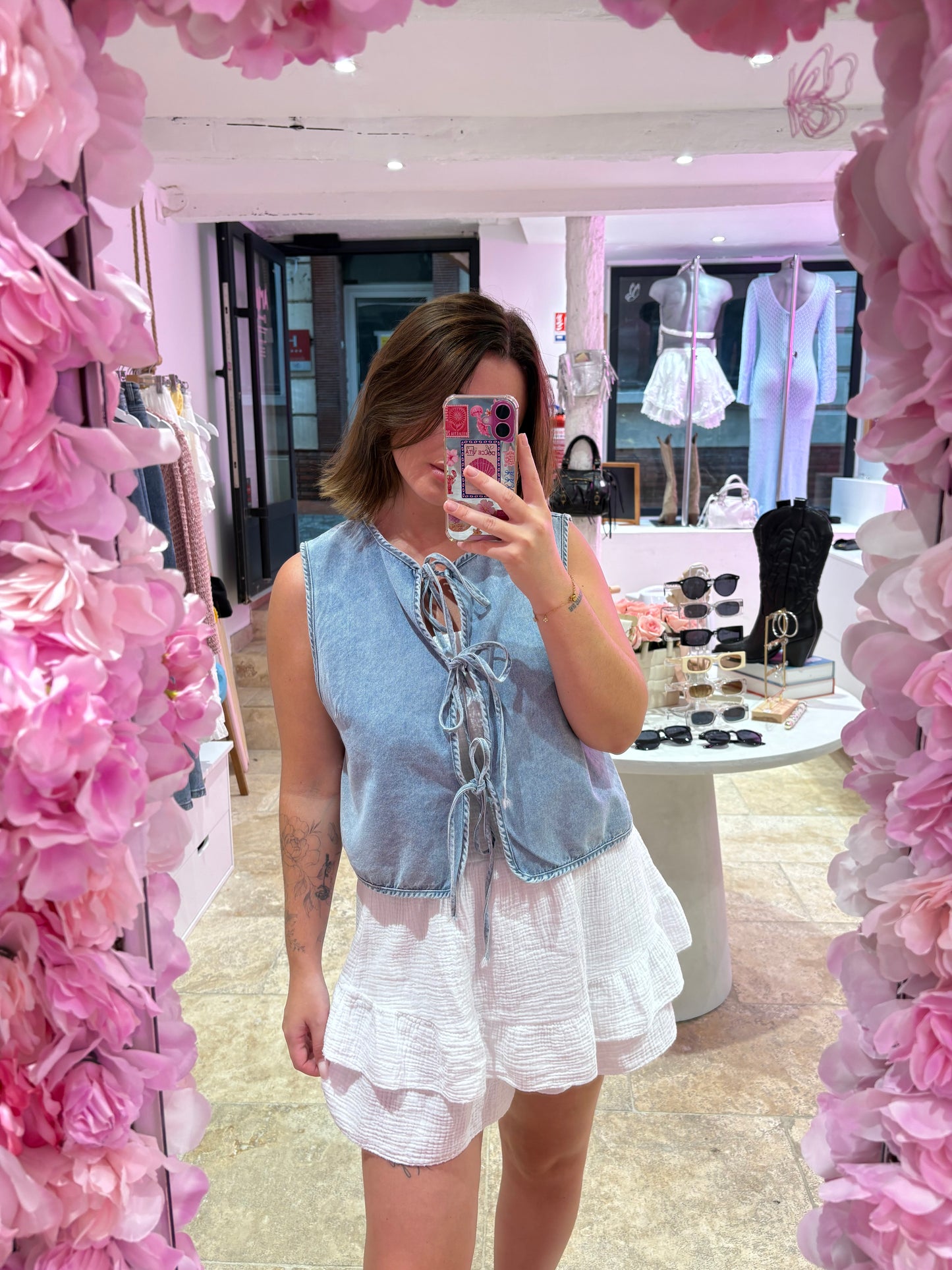 Denim top