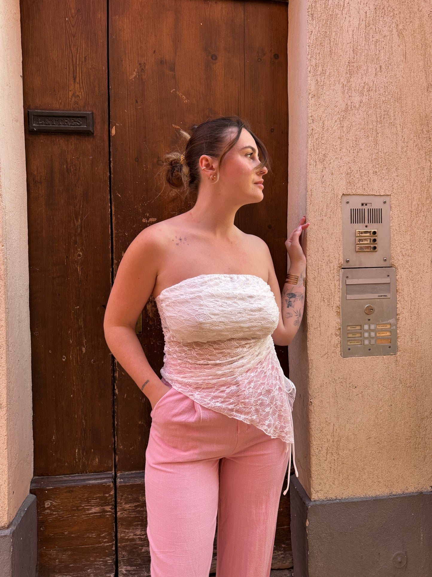 BANDEAU DENTELLE BLANC