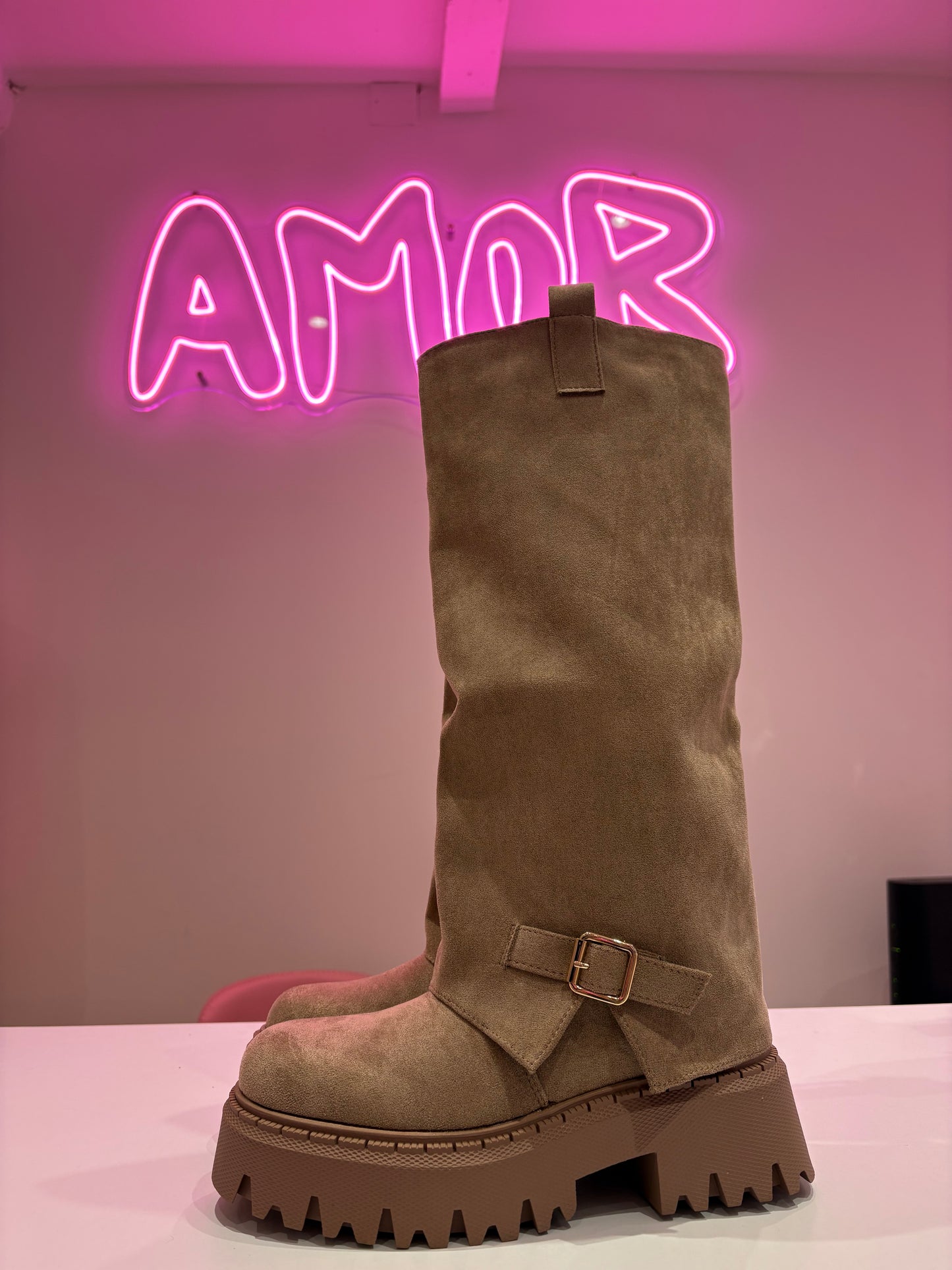 BOTTE CLAIRE MARRON