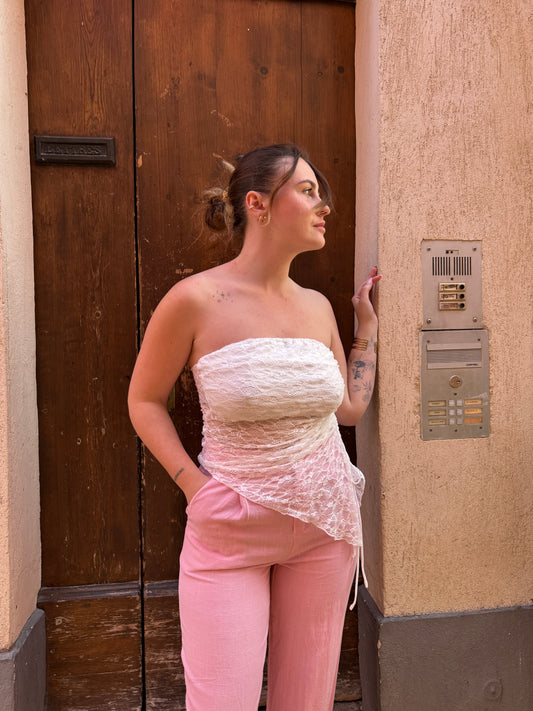 BANDEAU DENTELLE BLANC