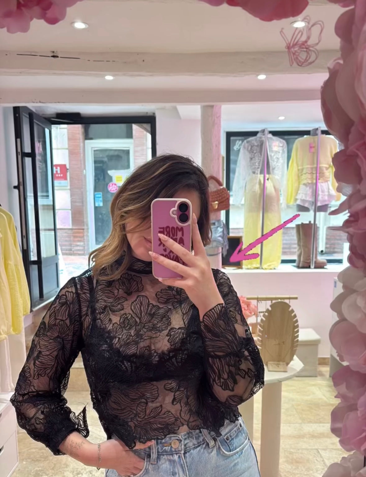 BLOUSE DOS NU DENTELLE NOIR